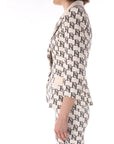 Elisabetta Franchi giacca doppiopetto in crepe stretch