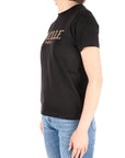 Gaelle Paris t-shirt con logo carta oro