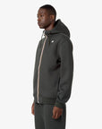 K-Way Giacca Fleece con Cappuccio Uomo Verde Scuro