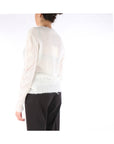 Kocca Maglia Girocollo Lavorata Donna Bianco
