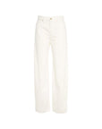 Max Mara Studio Jeans Wide Leg Donna Bianco