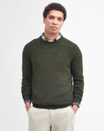 Barbour Pullover Girocollo Essential Uomo Verde