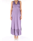 Twinset abito lungo con balza