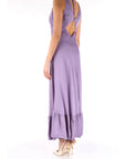 Twinset abito lungo con balza