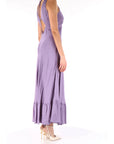 Twinset abito lungo con balza