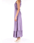 Twinset abito lungo con balza