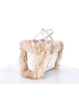 My Best Bag Borsa Atena con Pelliccia Bianco