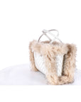 My Best Bag Borsa Atena con Pelliccia Bianco