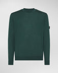 Peuterey Maglia Misto Lana Merino Verde Bottiglia