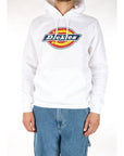 Dickies Felpa Cappuccio Icon Logo Bianco
