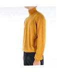 Kangra Maglia Dolcevita in Lana Merinos Uomo Curcuma