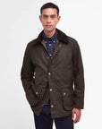 Barbour Giacca Cerata Ashby Uomo Verde Oliva