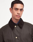 Barbour Giacca Cerata Ashby Uomo Verde Oliva