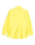 Alysi Camicia in Lyocell e Seta Donna Giallo Lime