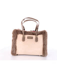 My Best Bag Borsa Atena con Pelliccia Tortora