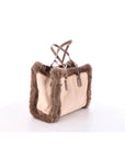My Best Bag Borsa Atena con Pelliccia Tortora