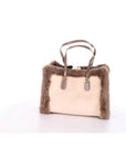 My Best Bag Borsa Atena con Pelliccia Tortora