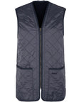 Barbour Gilet/Fodera Trapuntata con Zip Blu Navy