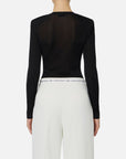 Elisabetta Franchi Maglia Filato Viscosa Nero