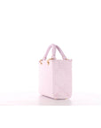 Elisabetta Franchi tote piccola in jacquard rosa