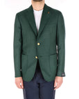 Breras giacca uomo monopetto verde