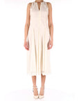 Twinset abito in popeline bianco