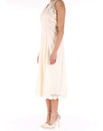 Twinset abito in popeline bianco