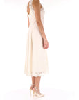 Twinset abito in popeline bianco
