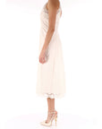 Twinset abito in popeline bianco