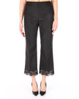 Twinset pantaloni cropped in cotone