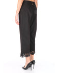 Twinset pantaloni cropped in cotone