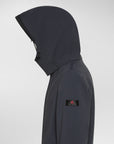 Peuterey Trench Tessuto Tecnico Uomo Blu Grafite