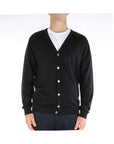 Daniele Fiesoli Cardigan in Lana Merinos Uomo Nero