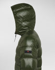 Peuterey Piumino in Nylon Lucido Uomo Verde Scuro