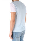 Daniele Fiesoli t-shirt con gilet celeste