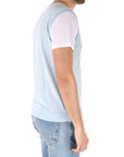 Daniele Fiesoli t-shirt con gilet celeste