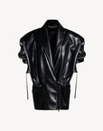 Nineminutes Giacca The Virgo Buffalo Over Eco-Pelle Donna Nero
