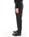 Berwich Pantalone Morello in Gabardina Uomo Nero