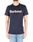 Barbour t-shirt uomo con logo blu