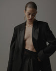 Nineminutes Blazer The Woman Submarine Smoking Oversize Donna Nero