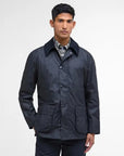 Barbour Giacca Cerata Ashby Uomo Blu Navy