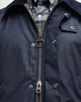 Barbour Giacca Cerata Ashby Uomo Blu Navy