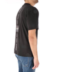 K-way t-shirt nera con stampa