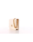 Elisabetta Franchi tracolla burro con placca logo