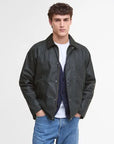 Barbour Giacca Cerata Tracker Uomo Sage