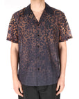 Amàranto camicia stampa animalier