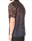 Amàranto camicia stampa animalier