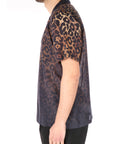 Amàranto camicia stampa animalier