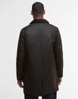 Barbour Cappotto Lungo Cera Mac Uomo Marrone Scuro