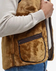 Barbour Gilet/Fodera in Pile con Cerniera Unisex Marrone Classico